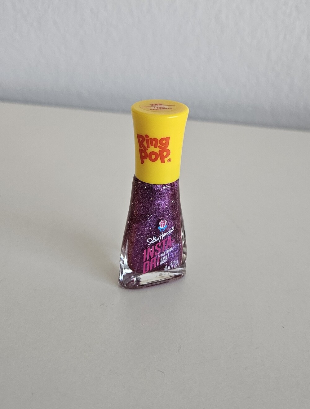 NEW Sally Hansen Insta-Dri Ring Pop 743 'Grape Expectations' Nail Polish Glitter